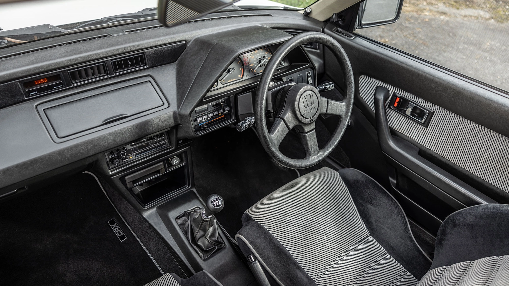 Interior of a 1985 Honda CR-X