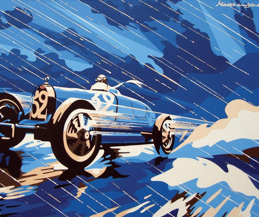 Bugatti Type 51 Artwork