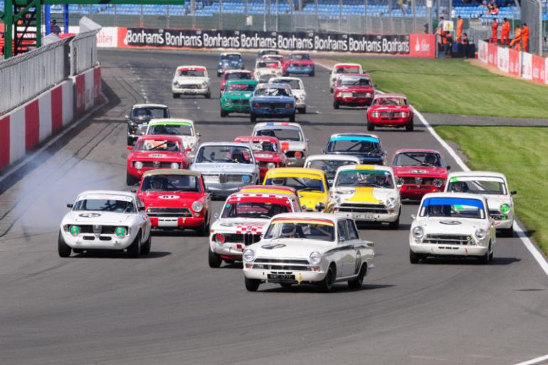 Silverstone Car Racing 2009 Silverstone Classic Under Two Liter Touring Cars Results and Pictures