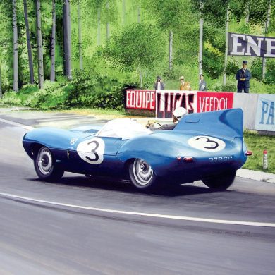 Jaguar D-Type Artwork