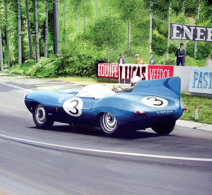Jaguar D-Type Artwork