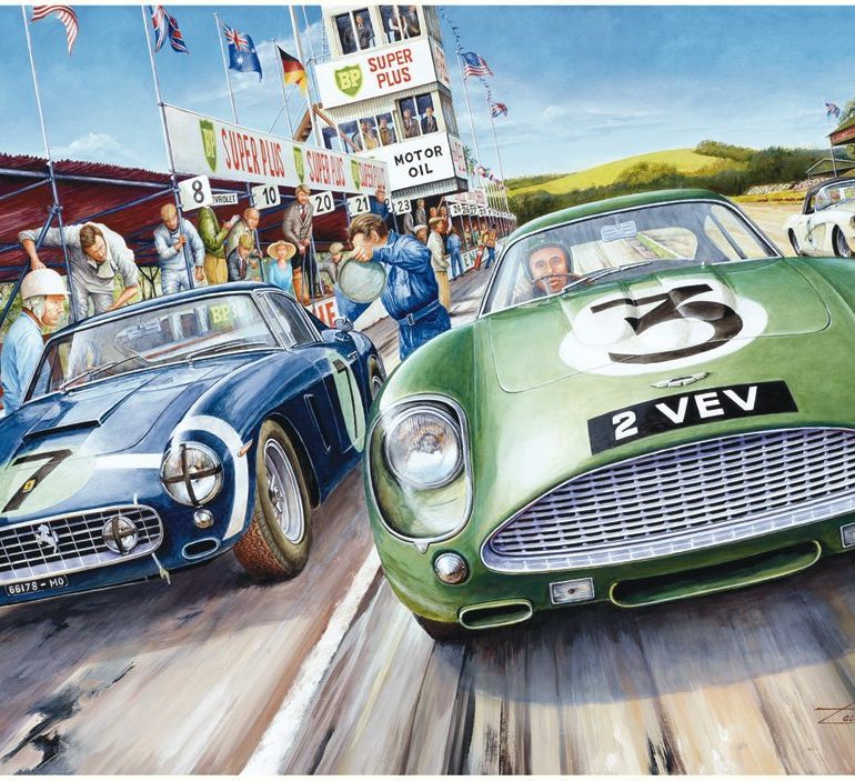 Aston Martin Vs Ferrari Artwork