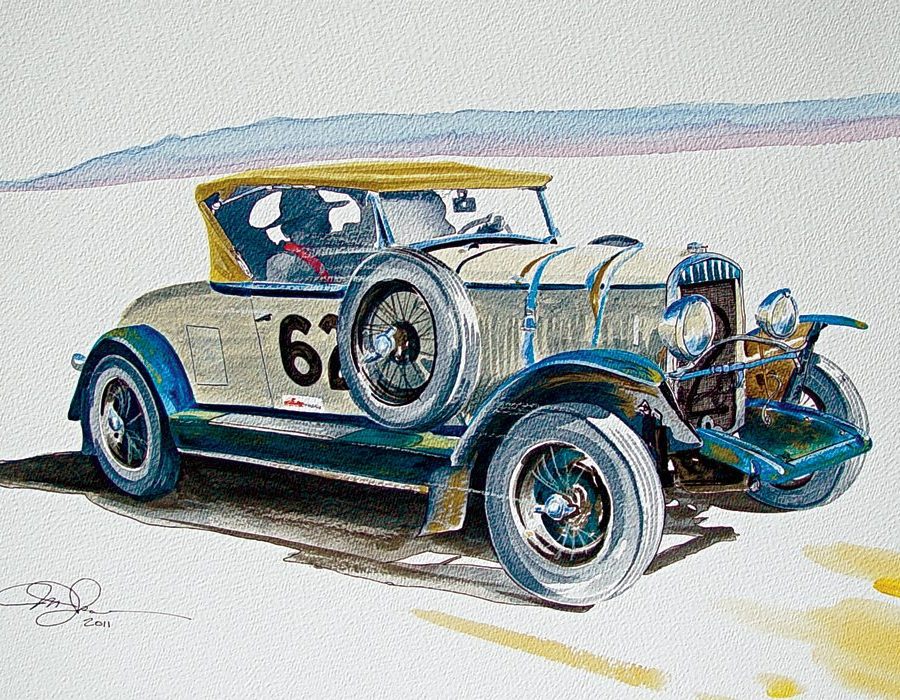 Chrysler Powering Across the Gobi Desert Artwork