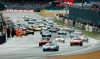 Shaun Lynn’s Ford GT40 leads away from the Le Mans-style start. Photo: Peter Collins