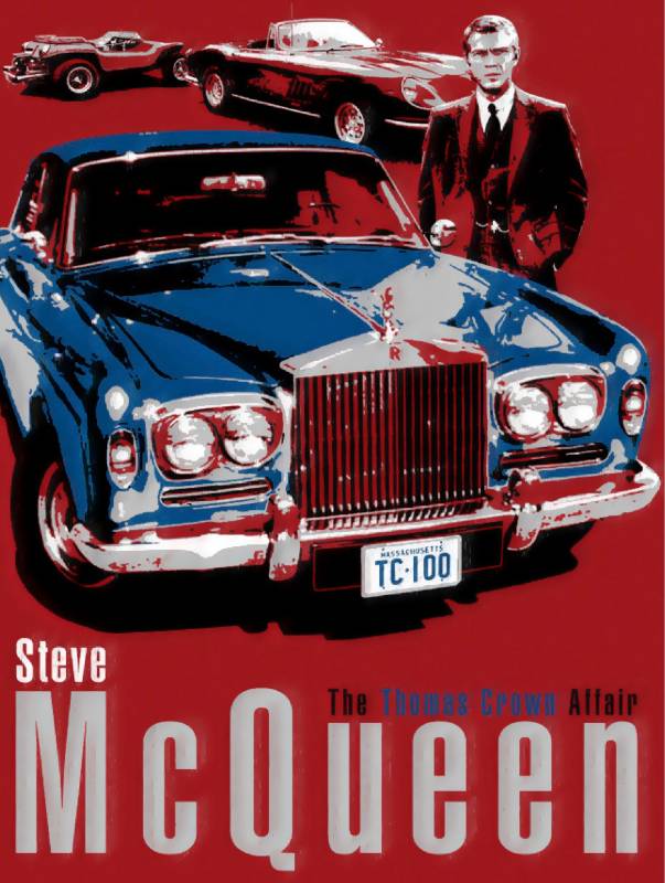 2014 Friends of Steve McQueen Car Show Poster by Nicolas Hunziker