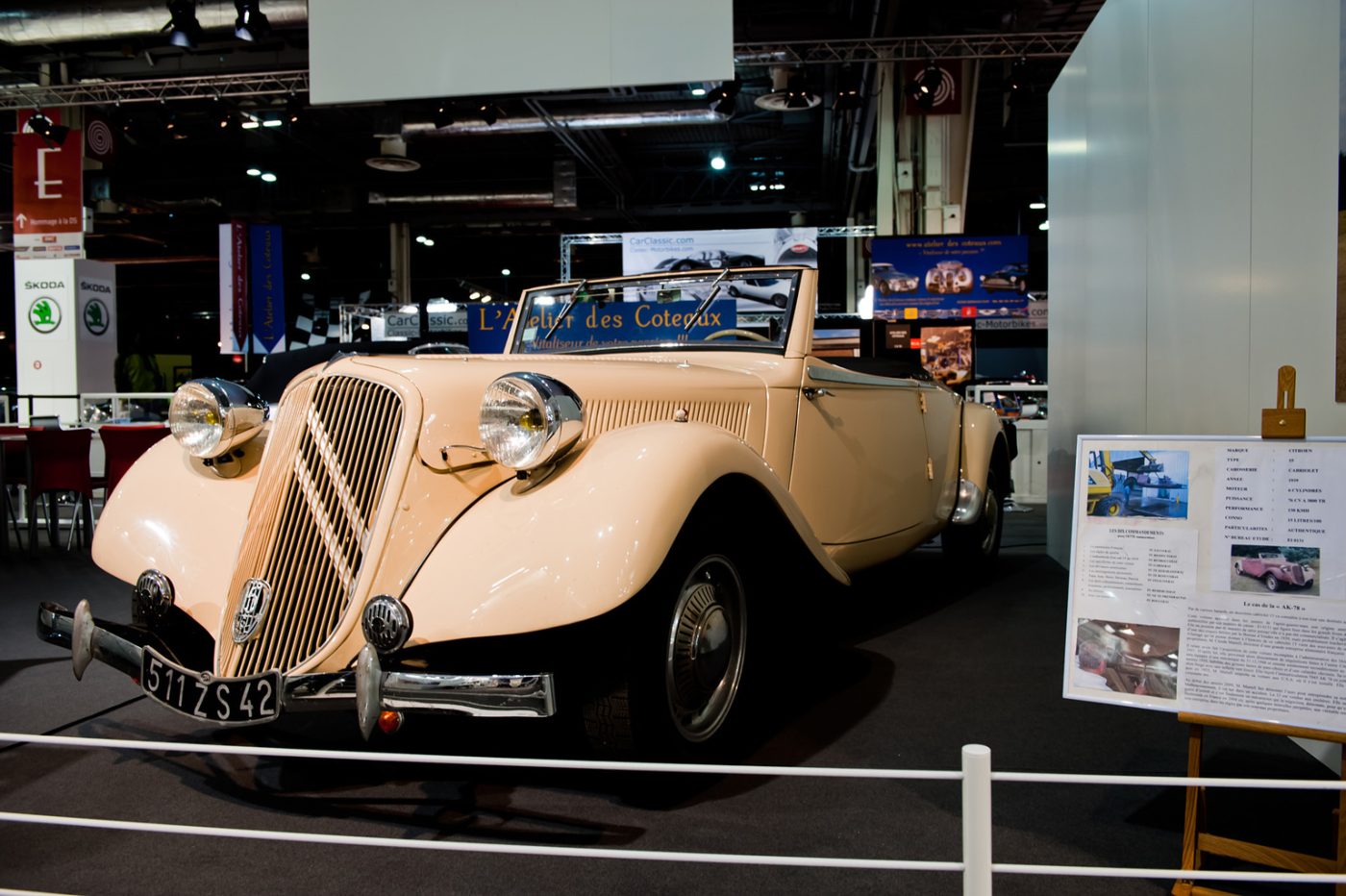 Devos SB Citroën Traction 15 Six Cabriolet 1939 Rouge - 1/43 - Très Bon état