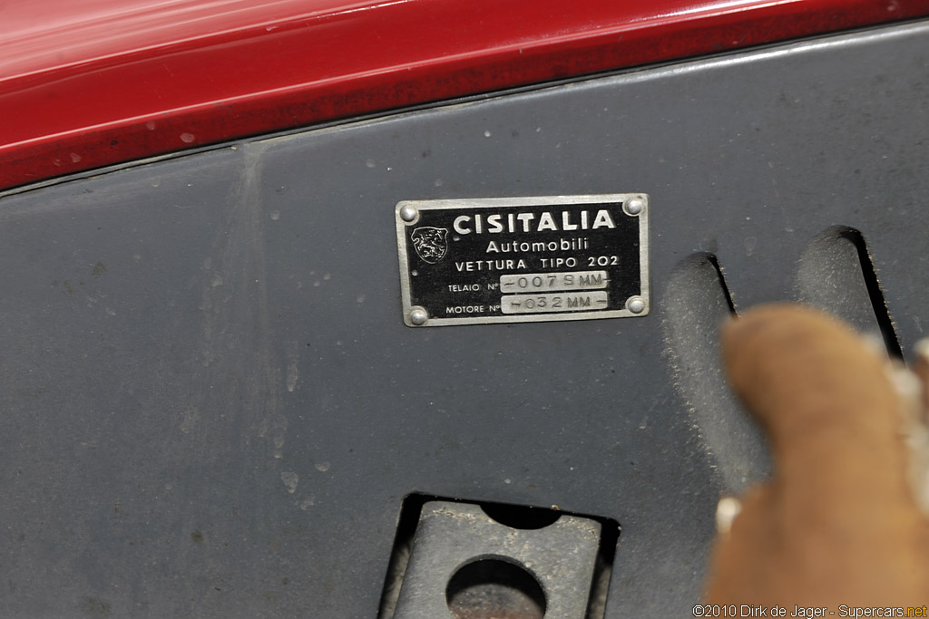 1948 Cisitalia 202 SMM Nuvolari Spider Gallery