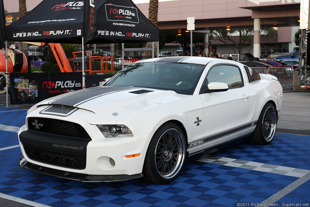 Atech 1967-1968 Ford Mustang Shelby GT500 Cobra Super Snake White Decal Stripe Kit