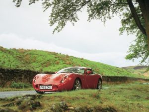 Voiture Collection 1/43 TVR Tuscan T440R 2003 - Modèle Métal IXO, Socle Vitrine Inclus