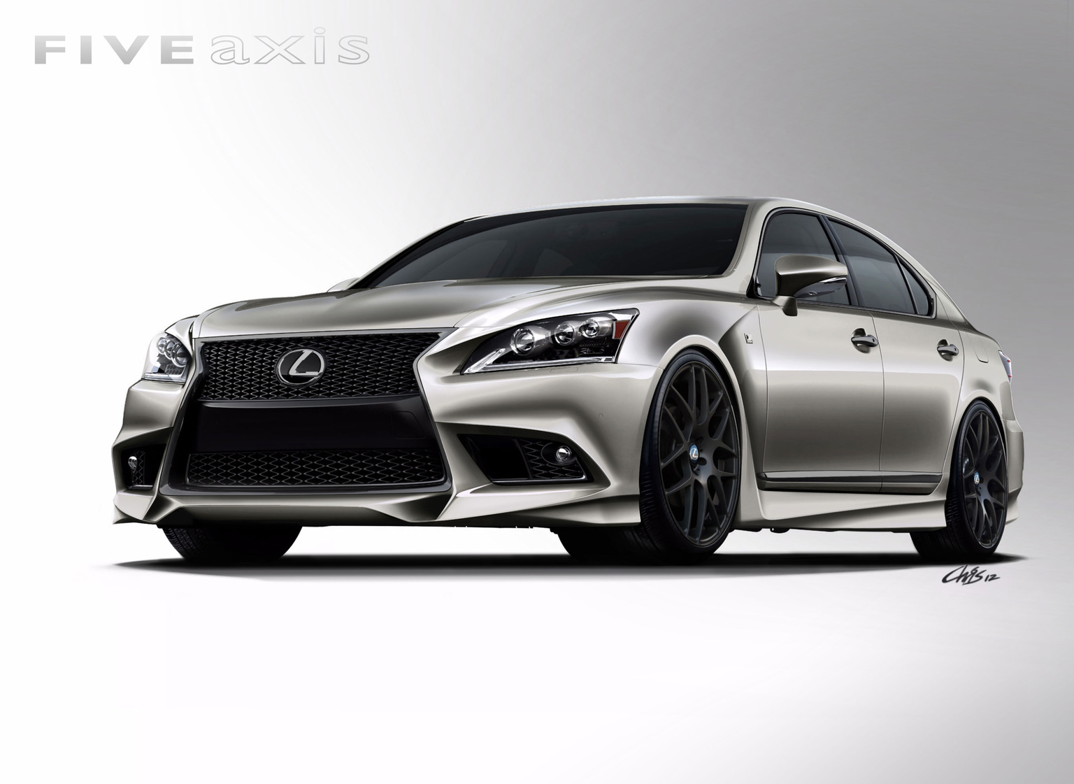 2012 Lexus LS F Sport by Five Axis