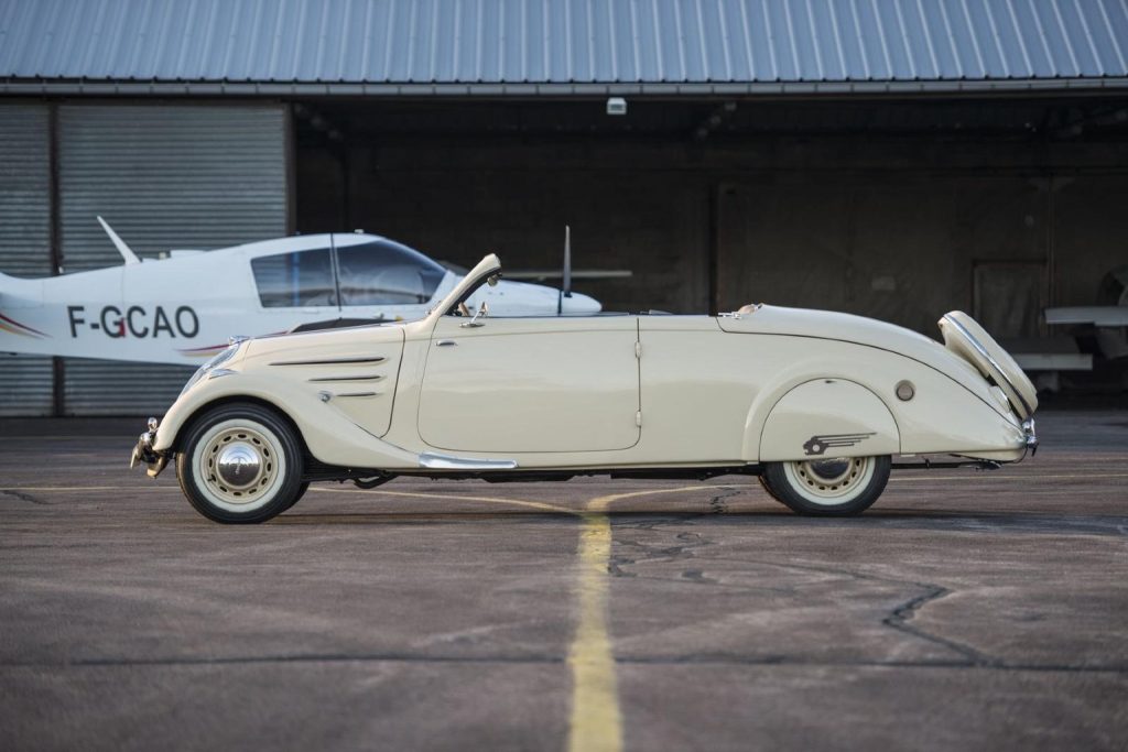 Here's a 1936 Peugeot 402 Eclipse