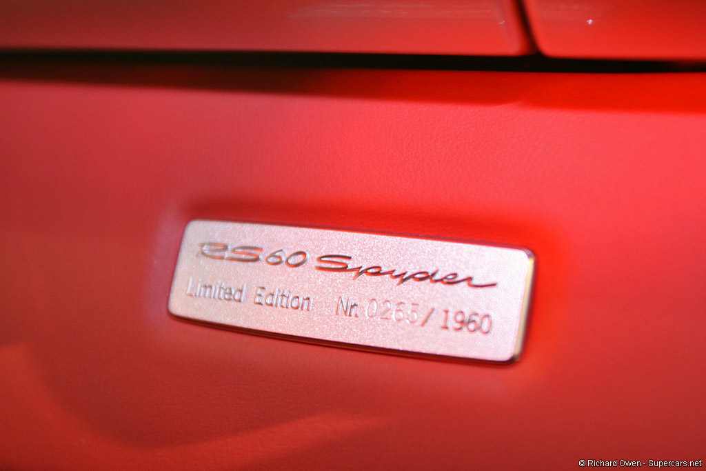 2008 Porsche Boxster RS 60 Spyder
