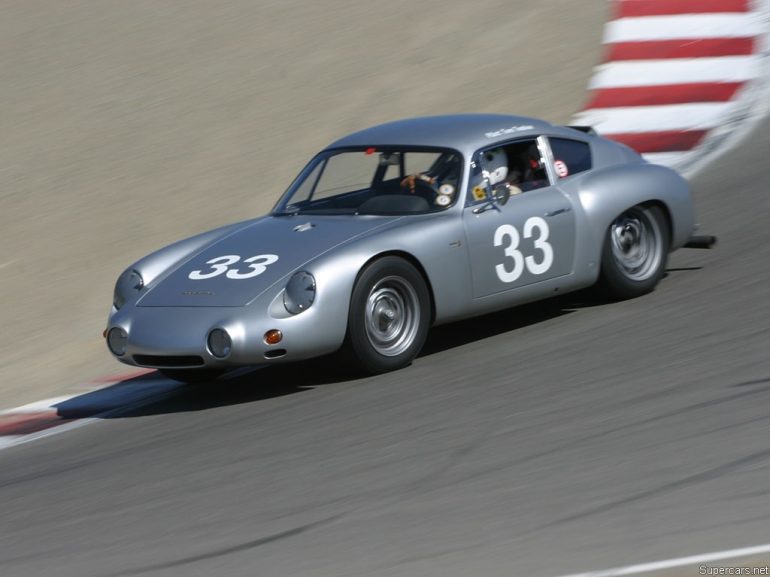 Photo Ancienne Graham Hill / Gurney - Porsche Abarth 356B Carrera GTL - Sport Auto Vintage