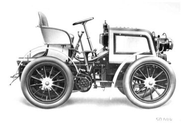 1900 Daimler 23HP La Turbie Rennwagen