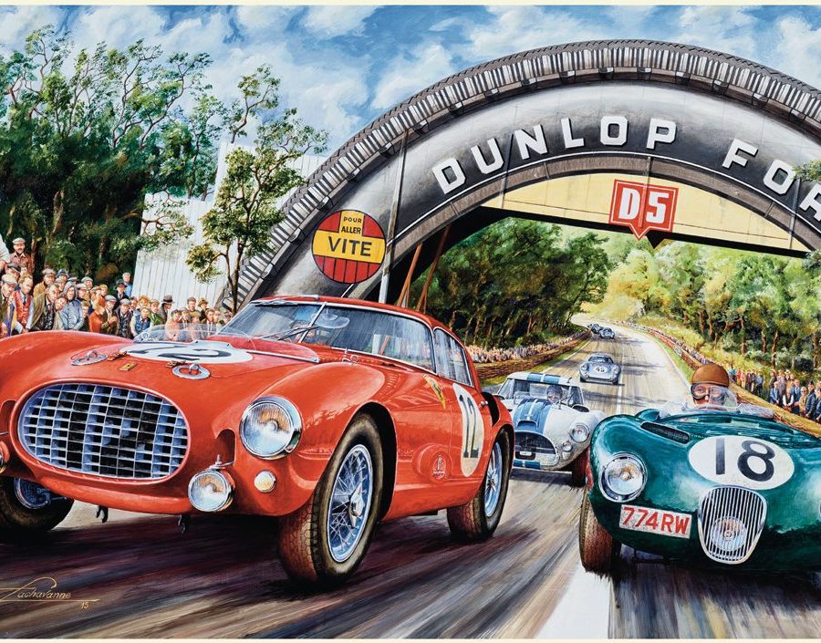 Jaguar at Le Mans Artwork