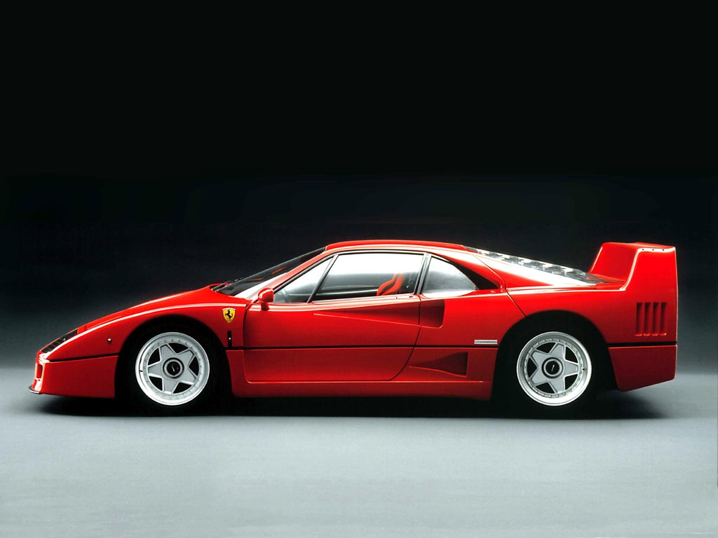 ferrari f40 side view