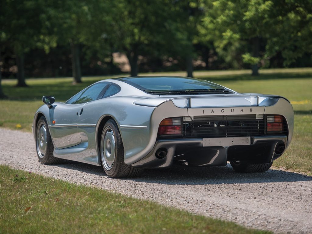 Jaguar-XJ220-at-RM-Sothebys-Monterey-Left-Rear-Quarters