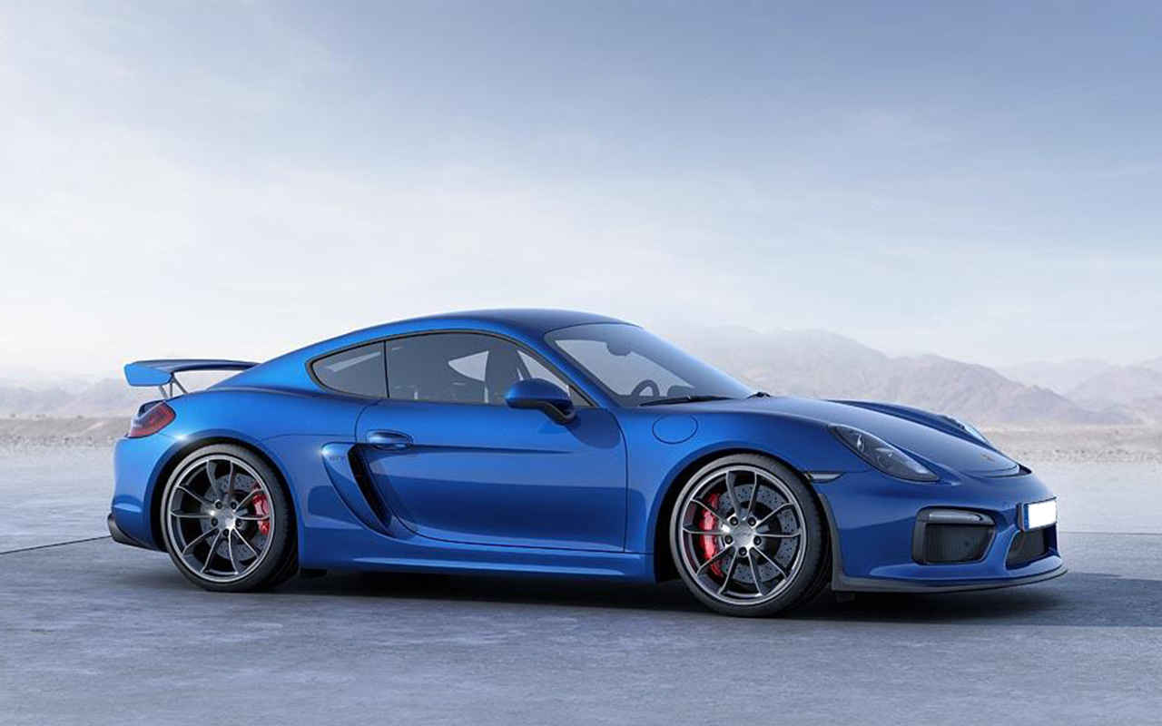 Porsche Cayman Gt4 Coupe Side View Supercars Porsche Cayman Gt4