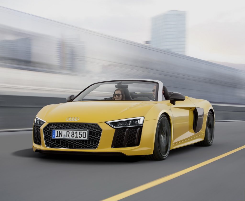 best convertible supercars - audi r8 spyder