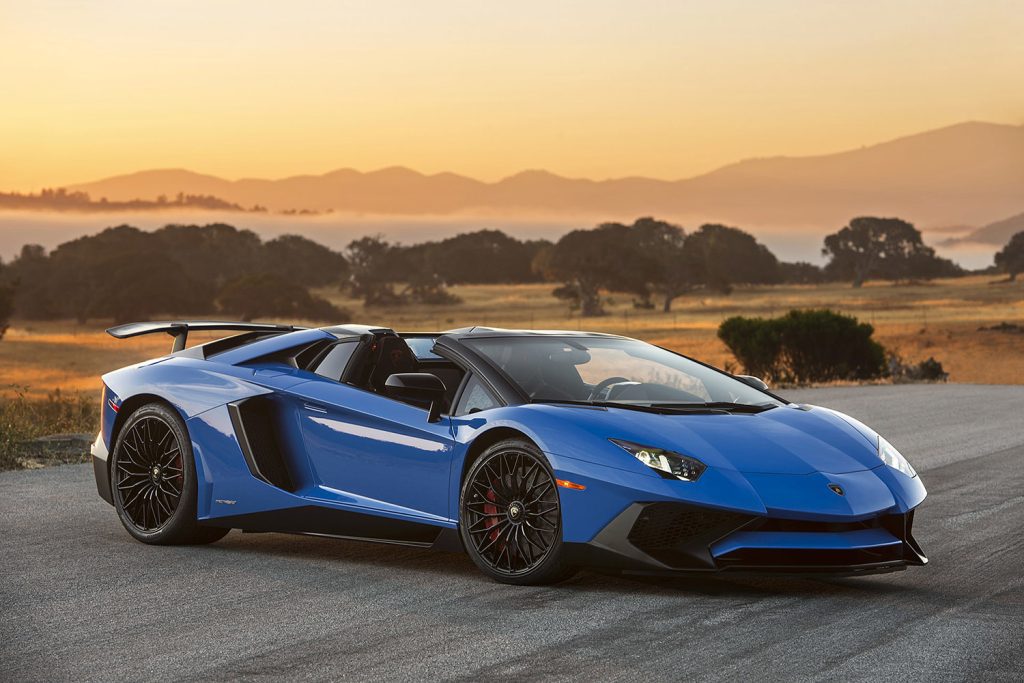 best convertible supercars - lamborghini-aventador sv