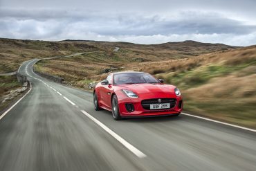 Jaguar four-cylinder F-Type press shot coupe sports car supercar