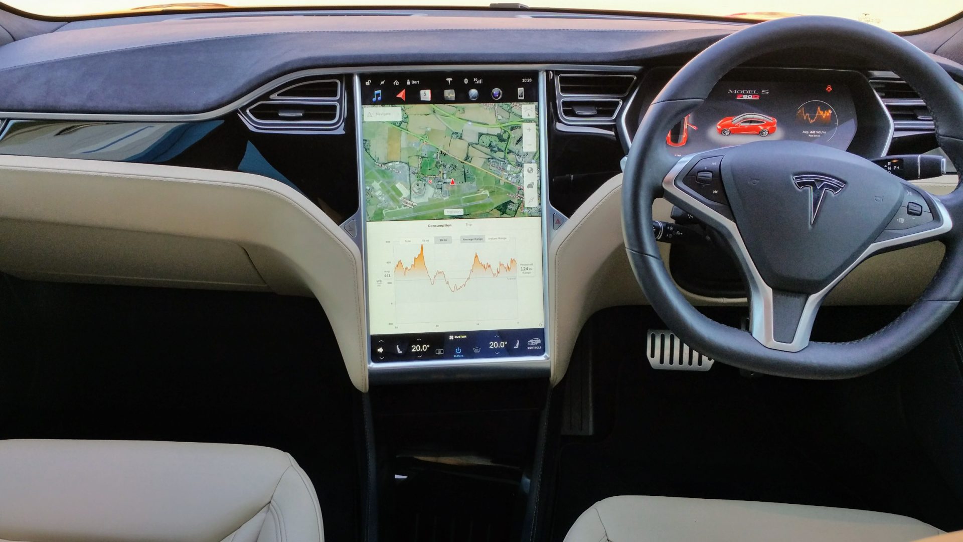 Tesla Model S P90D Interior | Phoo Credit Jack Matthews McMotorsCars.Blogspot.co.uk