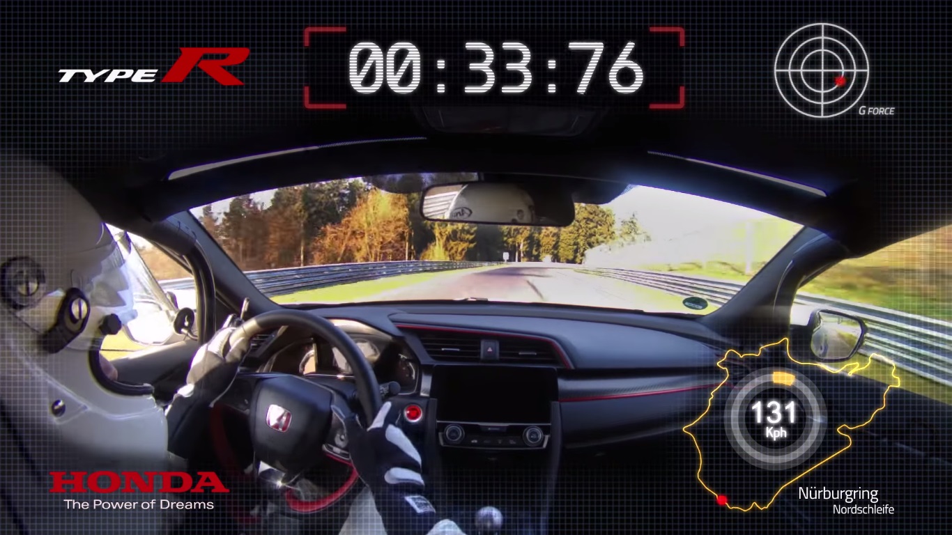 Honda Civic Type R Breaks the Nurburgring Front-Drive Lap Record