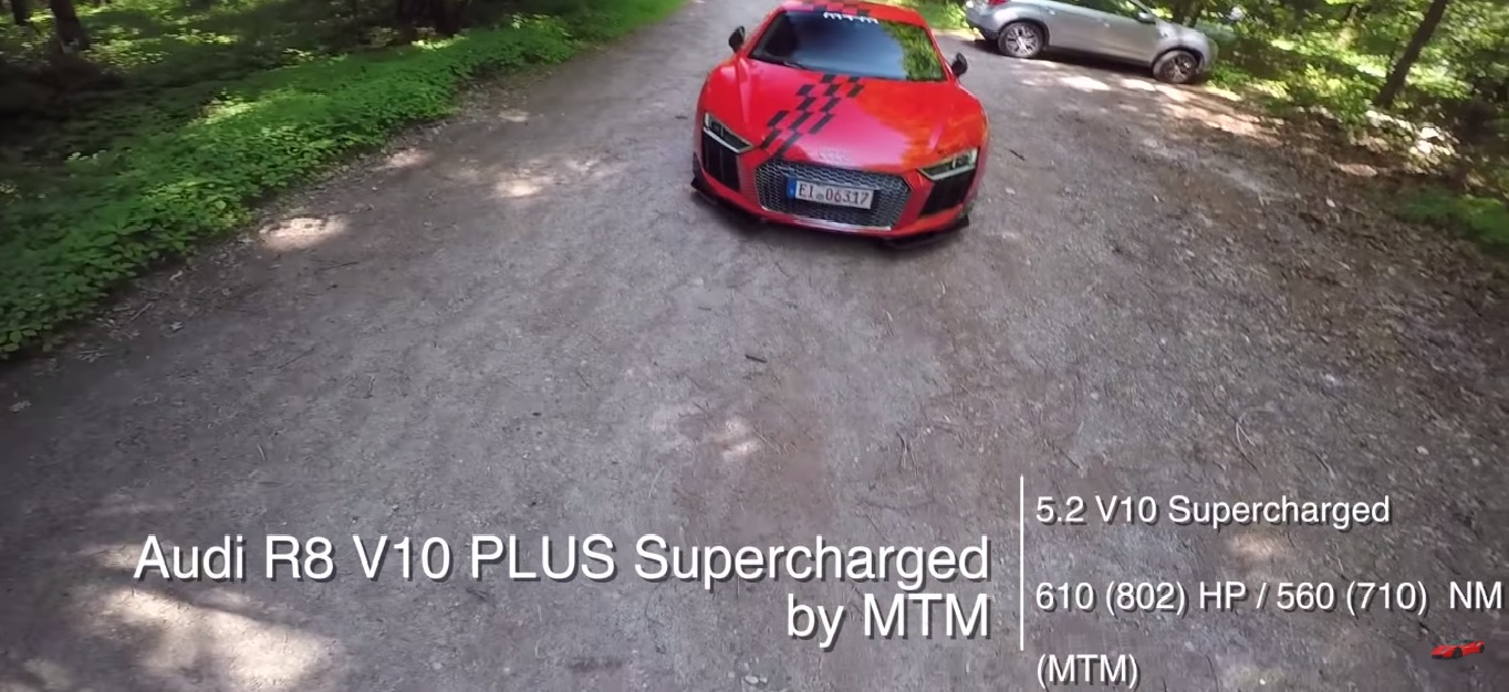 Supercharged Audi R8 V10 Plus by MTM Test Drive