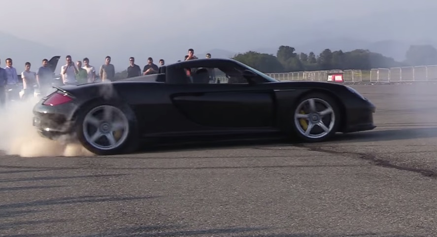 Porsche Carrera GT Doing Some Donuts