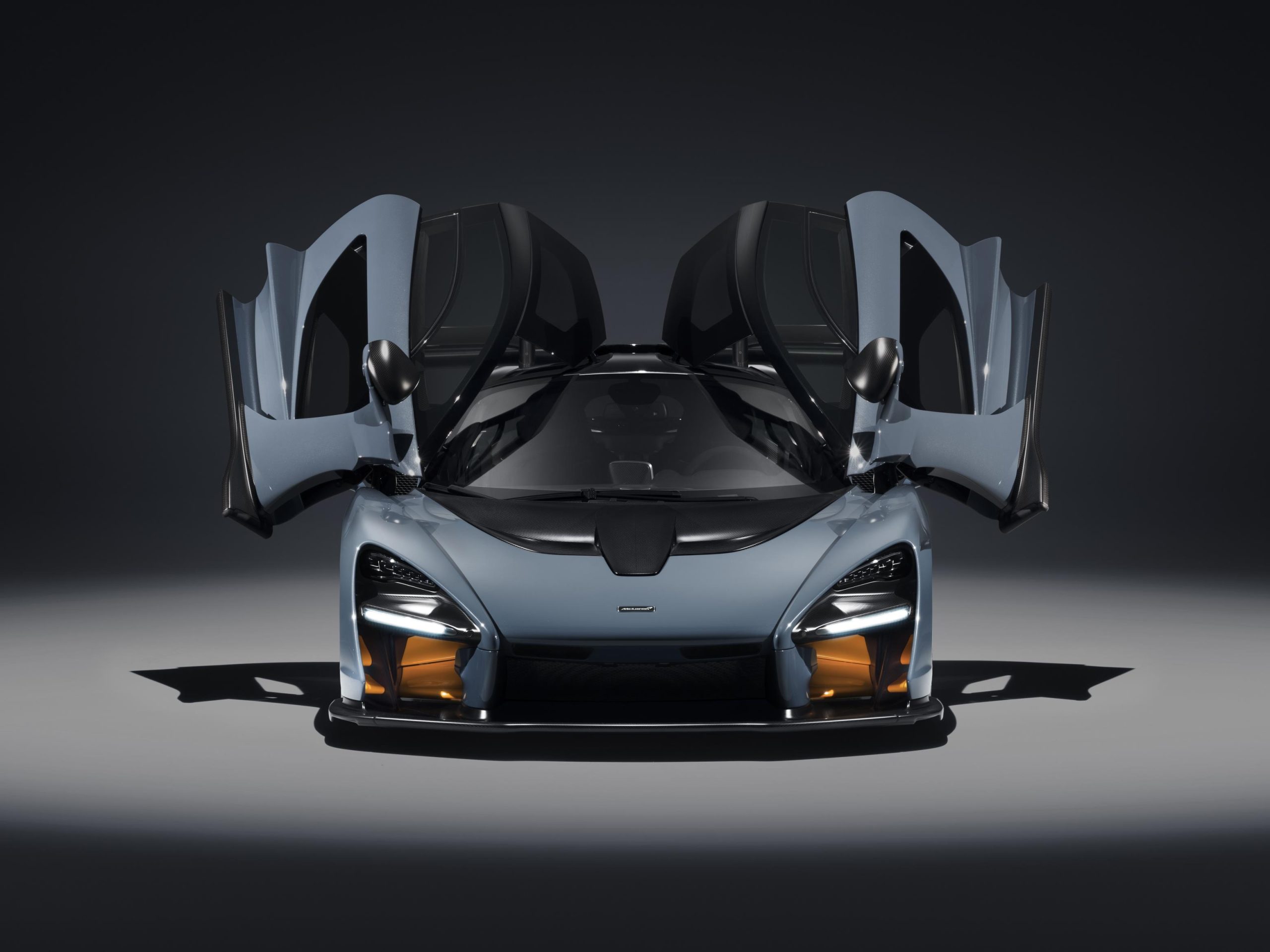 The McLaren Senna, in Victory Grey. All 500 examples of the British luxury sports car manufacturer's latest Ultimate Series vehicle have been assigned to their owners.