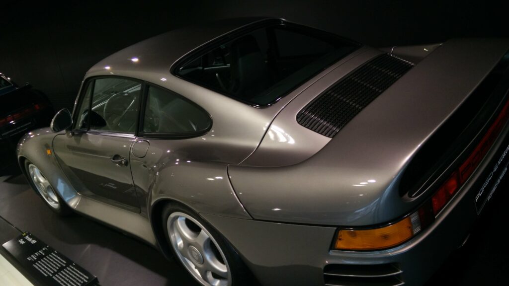 Porsche 959 on display at Porsche museum