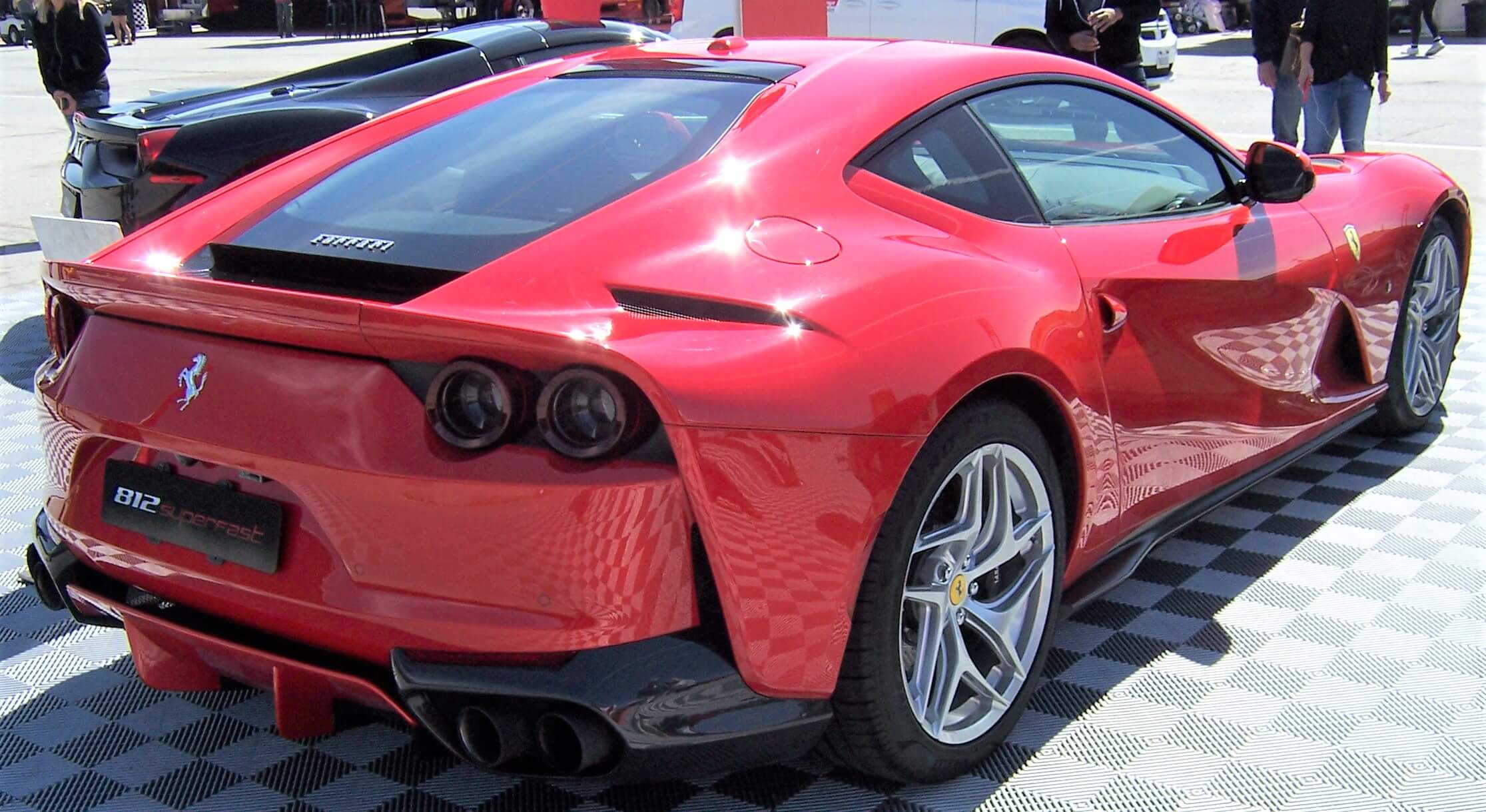 Ferrari Superfast 812 Red Rear