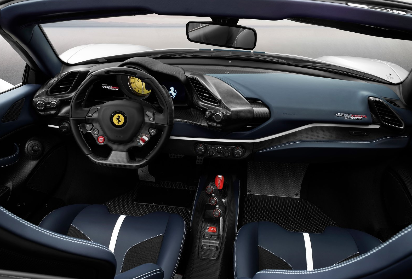 488 Pista Spider Interior