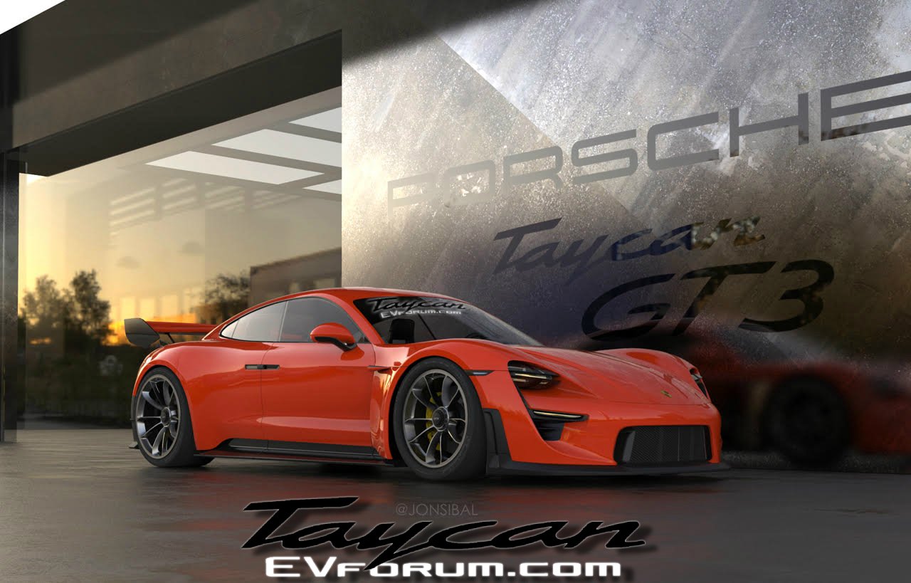Porsche Taycan GT3 Rendering