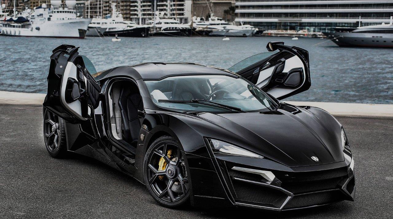 Black W Motors Fenyr with doors open