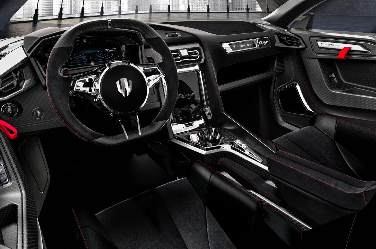 W Motors Fenyr cockpit