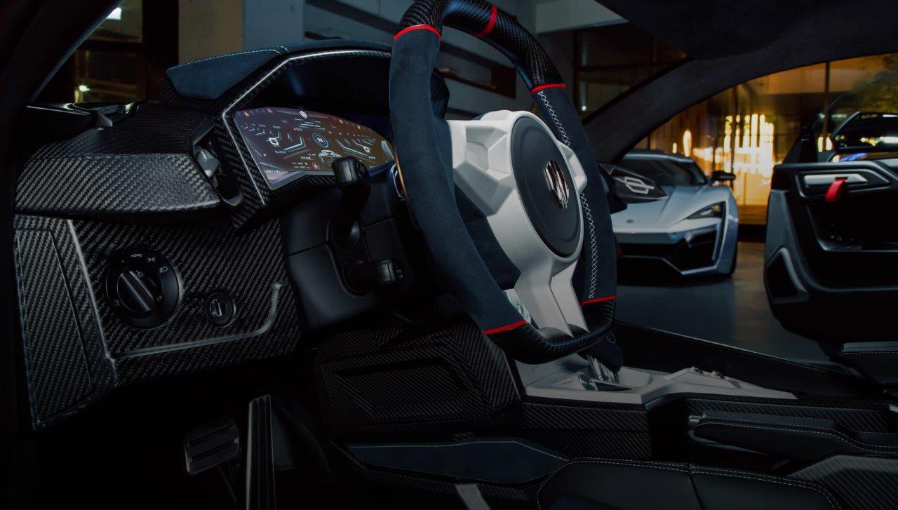 W Motors Fenyr cockpit detail