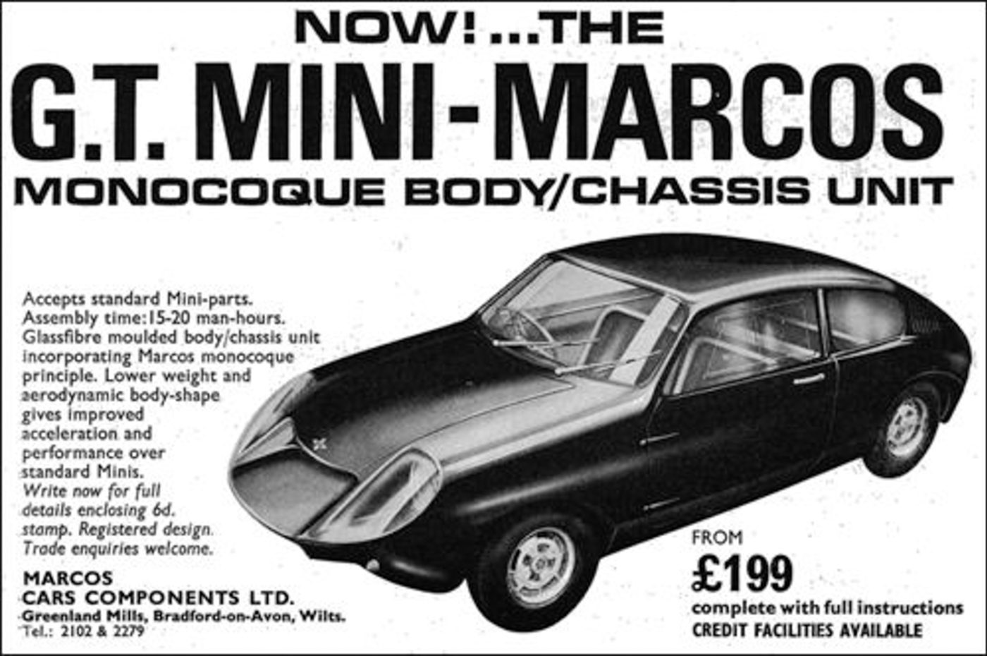 Mini Marcos Shell 1967 Mini Marcos - Elmo, the Marvelous Mini Marcos