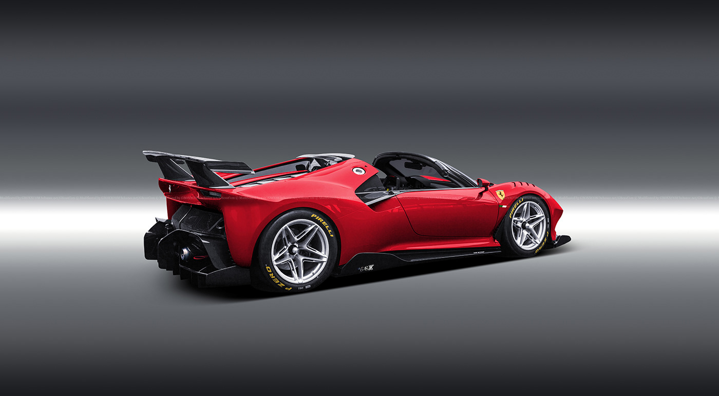 Ferrari P80/C Spider Rendering