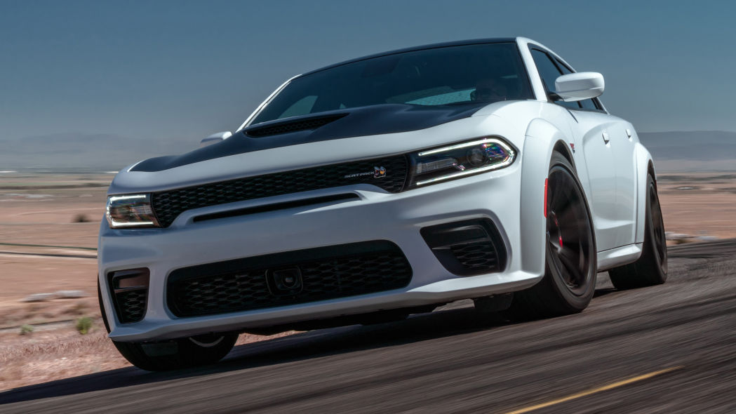 The 2020 Dodge Charger Scat Pack Widebody features a best-in-class, naturally aspirated 485-horsepower from the proven 392 cubic inch HEMI® V-8 engine