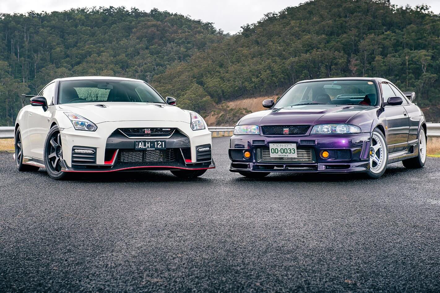 Nissan-R33 R35 GTR Nismo duo static