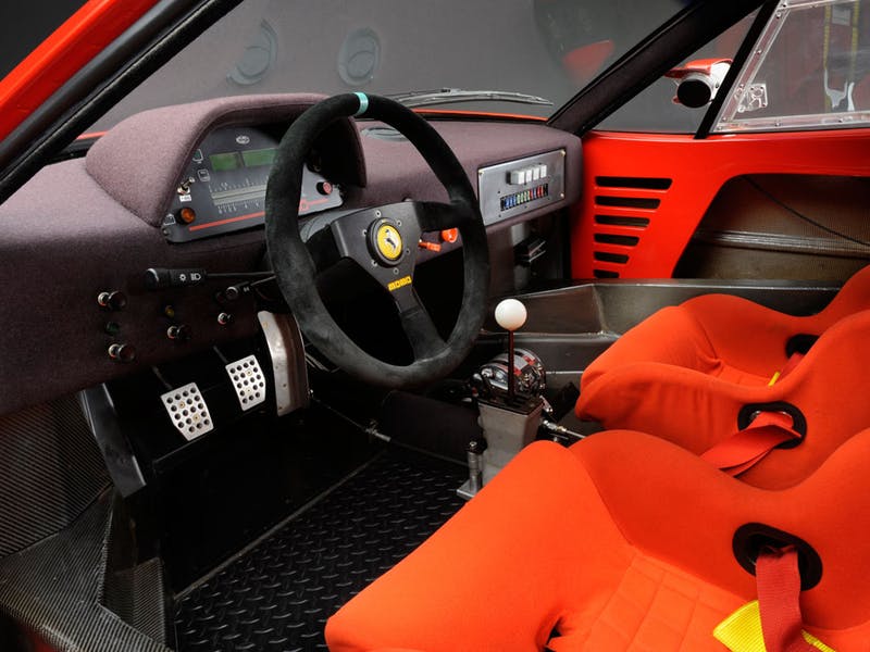 1989 Ferrari F40 LM interior