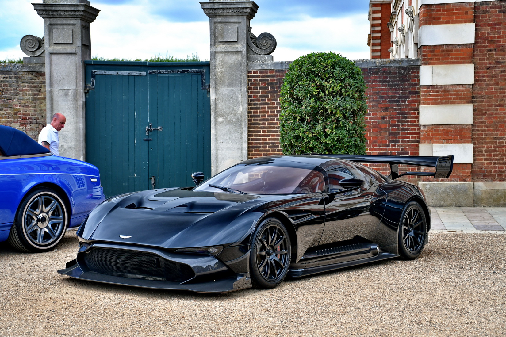 A black Aston Martin Vulcan