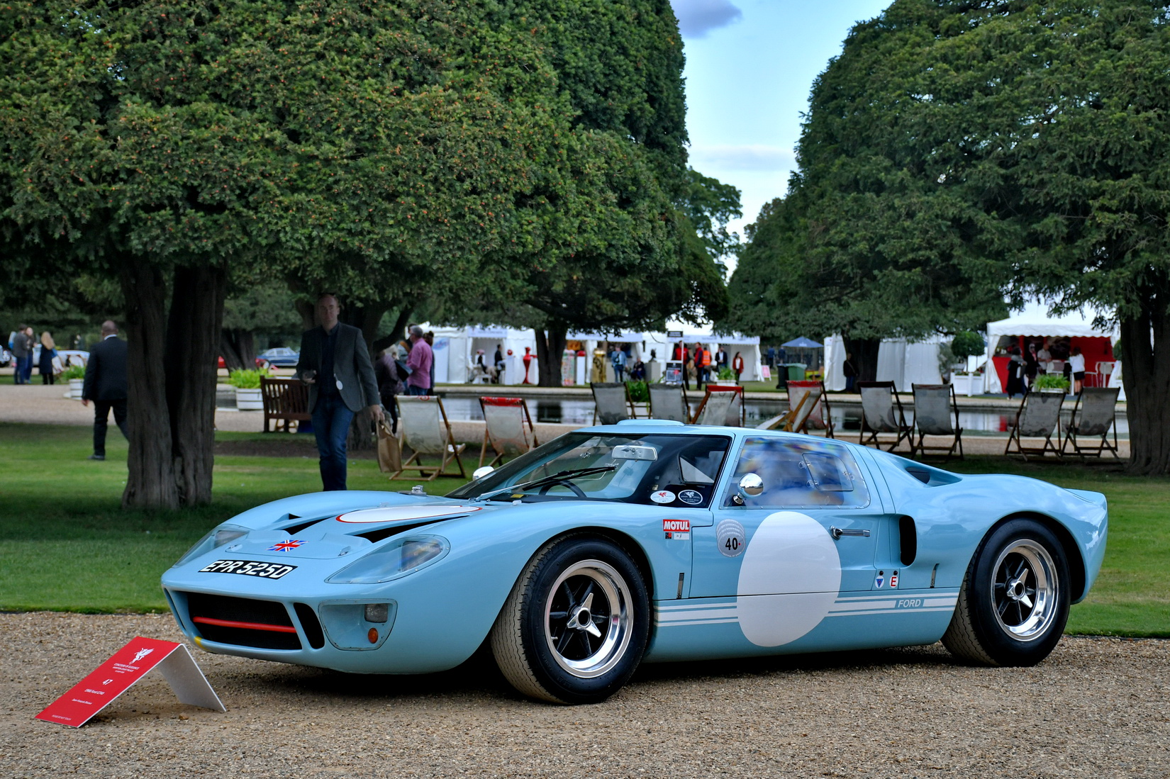 Light blue Ford GT40 from 1965