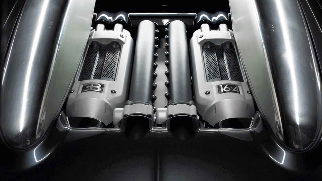 The 2005 Bugatti Veyron's 16.4 W-16 Engine.