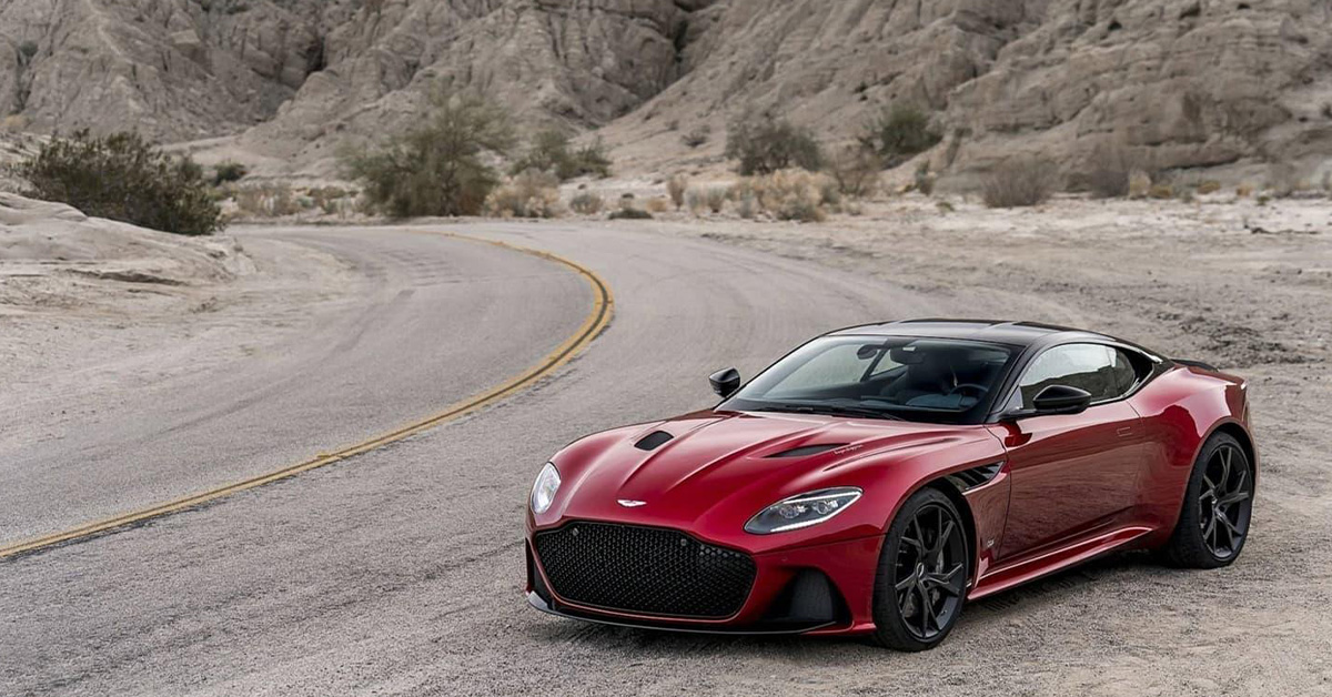 2022 red Aston Martin DBS Superleggera