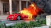 Ferrari F40 fire in monaco