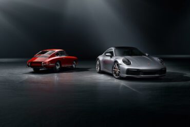 Original and new Porsche 911