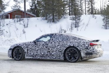 Audi e-tron GT sedan winter testing