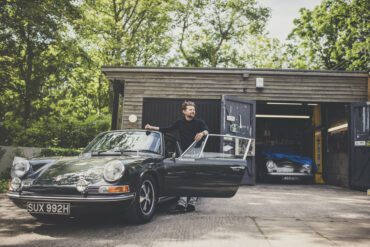 Matthew Humphries with a Porsche 911